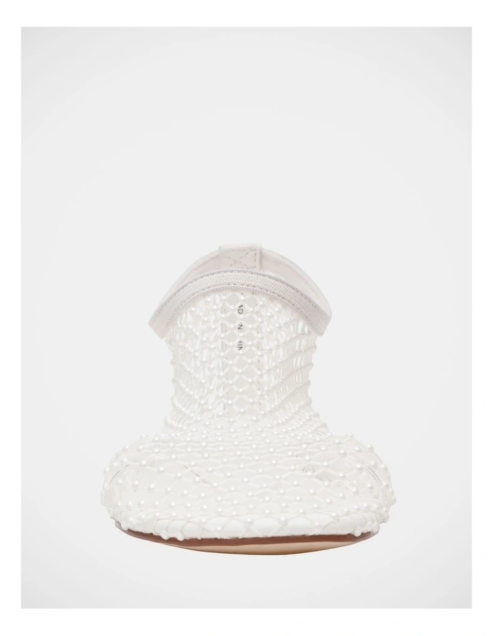 Mino-P Flats Ballet in Off White Pearl image 3