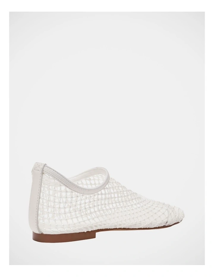 Mino-P Flats Ballet in Off White Pearl image 5