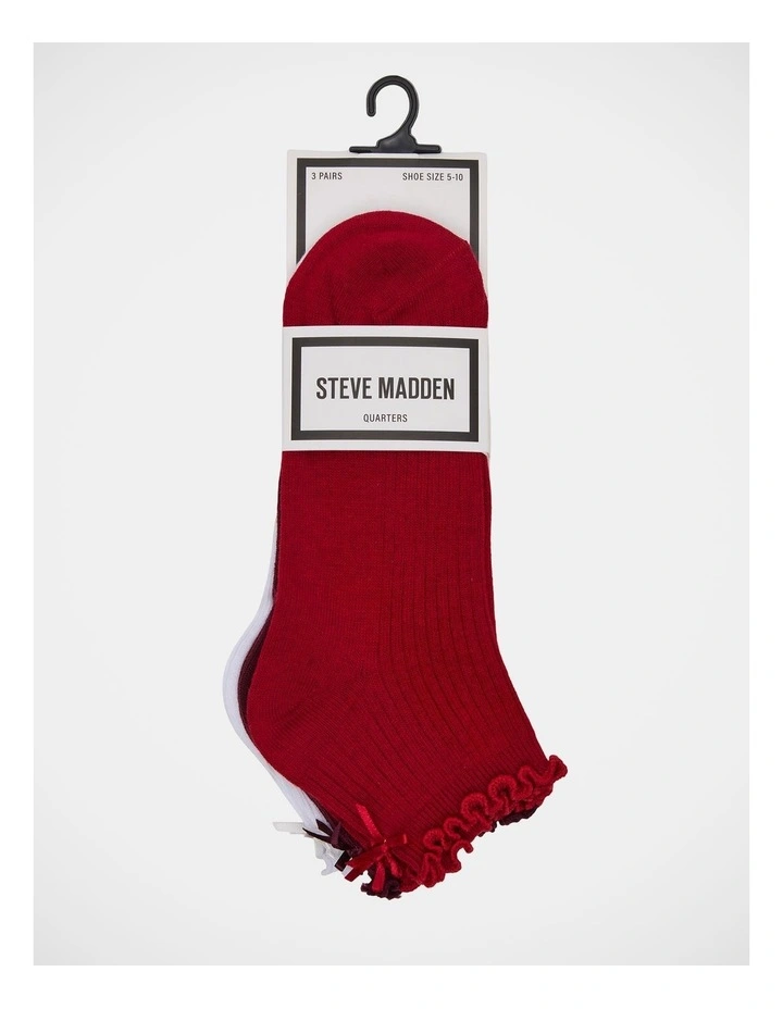 L-Melody Socks in Red Multi image 2