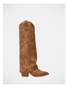 Streamline Boots in Cognac