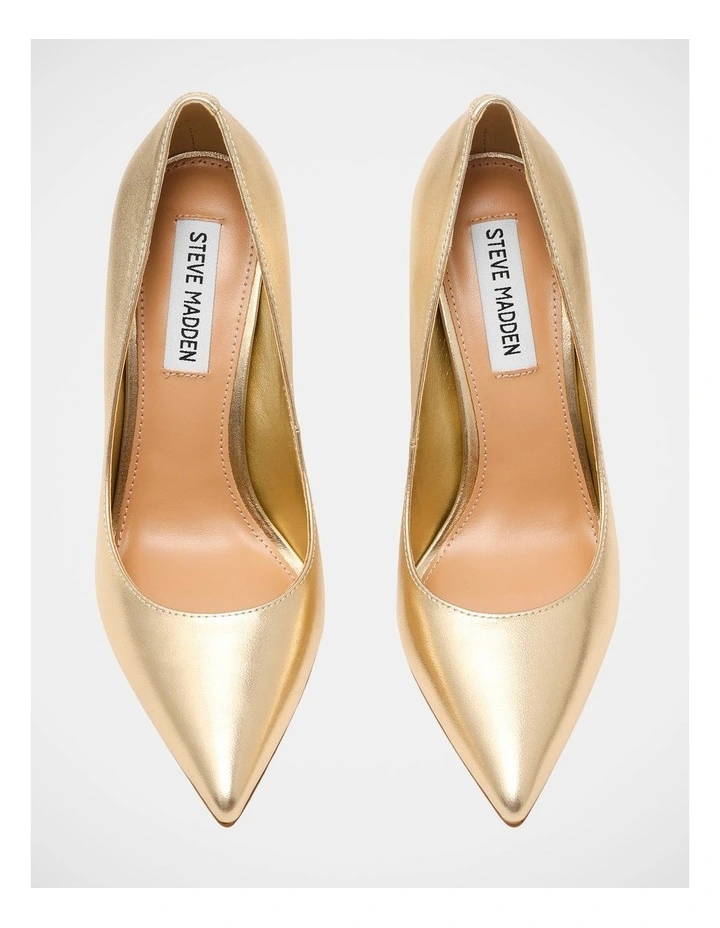 Evelyn Dress Heels in Gold image 3