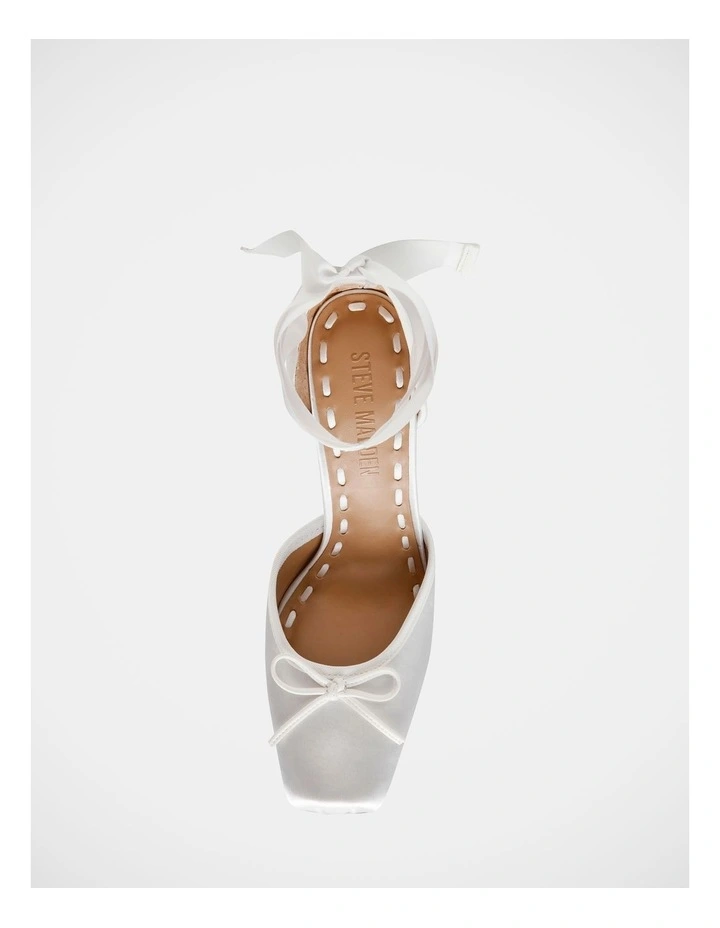 Larina Dress Heels in Ivory Satin image 4