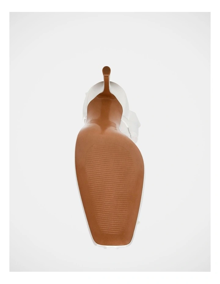 Larina Dress Heels in Ivory Satin image 7