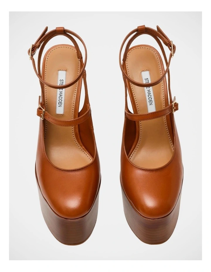 Scotlyn-Stacked Dress Heels in Tan image 3