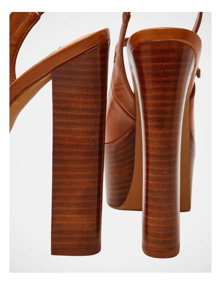 Scotlyn-Stacked Dress Heels in Tan image 5