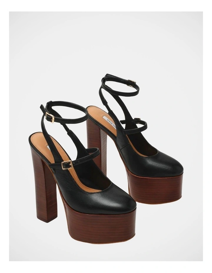 Scotlyn Stacked Dress Heels in Black image 2