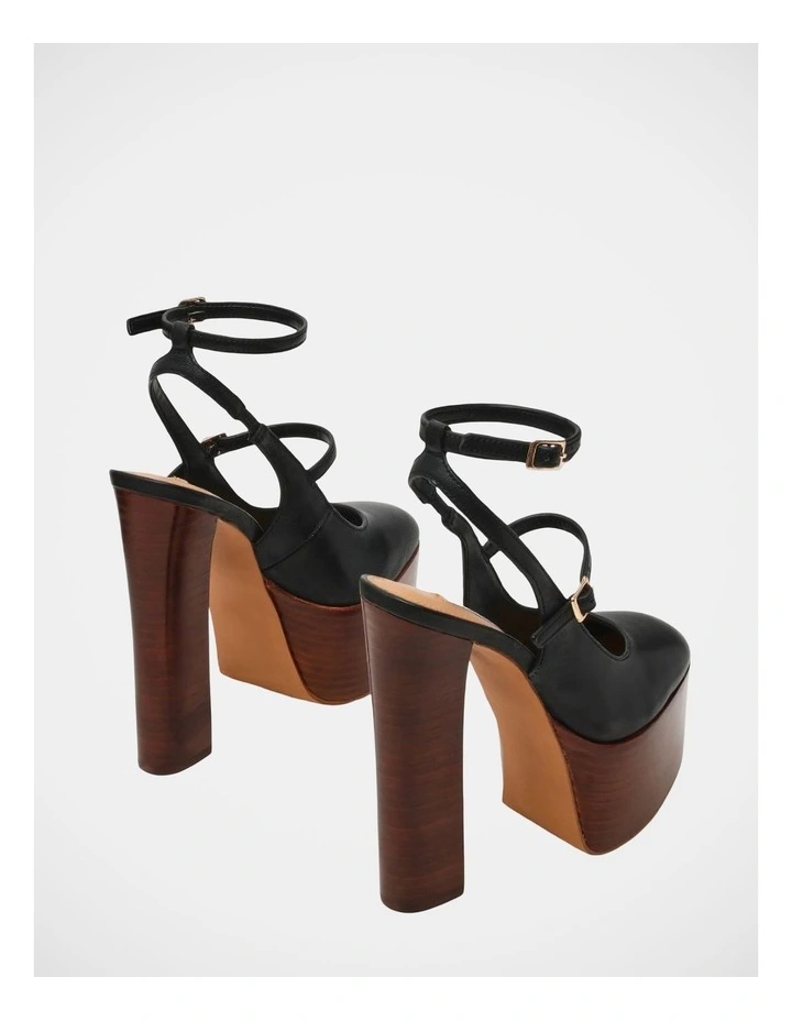Scotlyn Stacked Dress Heels in Black image 4