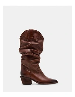 Stage Cognac Leather Boot