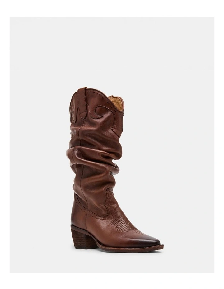 Stage Cognac Leather Boot image 2