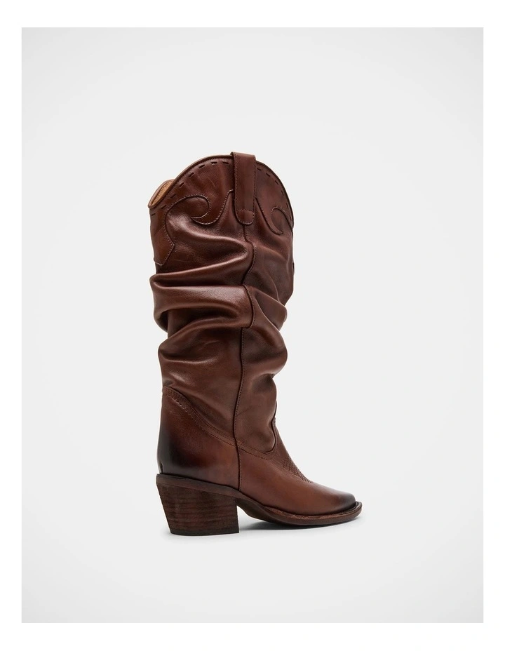 Stage Cognac Leather Boot image 5