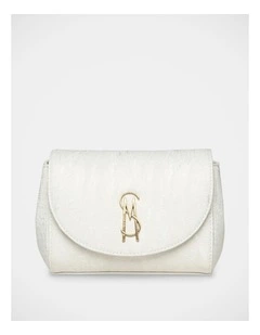 BNylah Crossbody Bag in White/Gold
