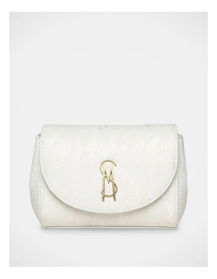BNylah Crossbody Bag in White/Gold image 1