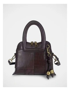 BRomey Top Handle Bag in Brown
