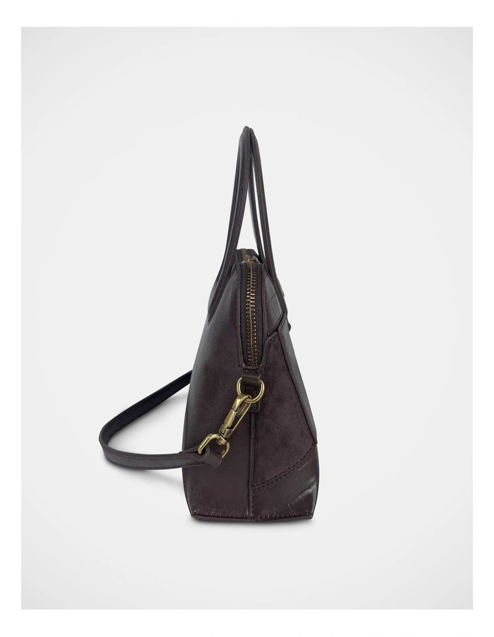 BRomey Top Handle Bag in Brown image 2