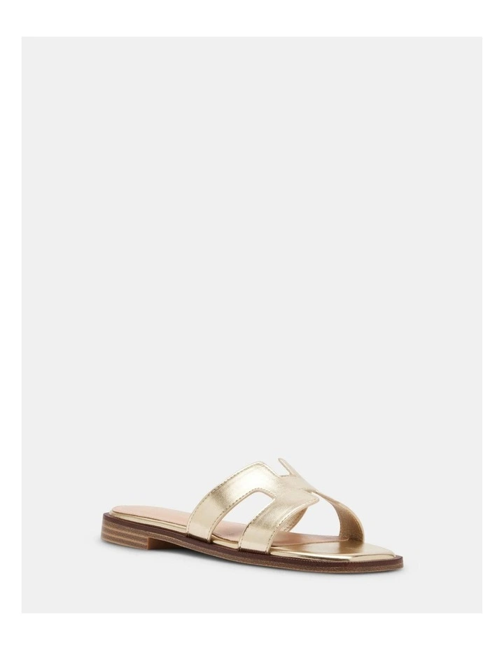 Haileyy Gold Flat Sandal image 2