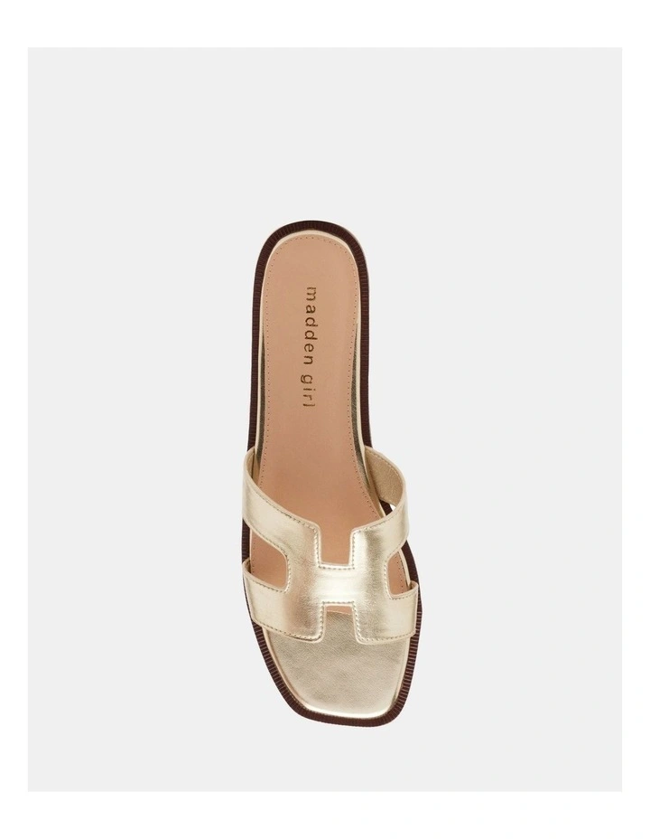 Haileyy Gold Flat Sandal image 4