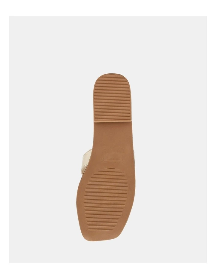 Haileyy Gold Flat Sandal image 7