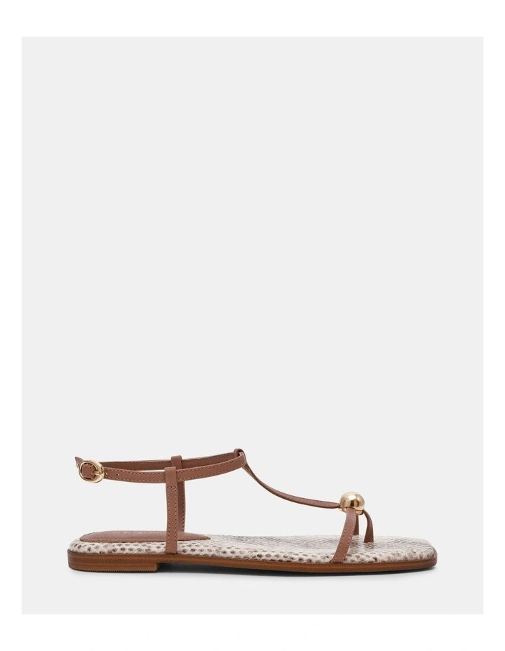 Ritzy Natural Snake Strappy Sandal image 1