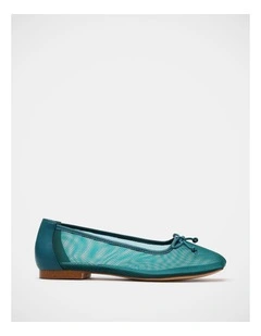 Flaire Flats in Teal