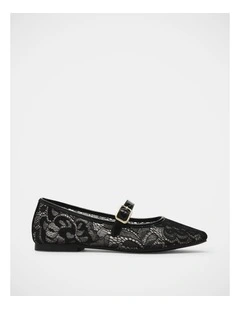 Wildflower-L Flats in Black