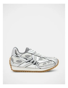 Pager Sneakers in Silver Multi
