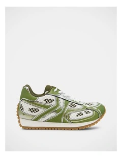 Pager Sneakers in Green Multi