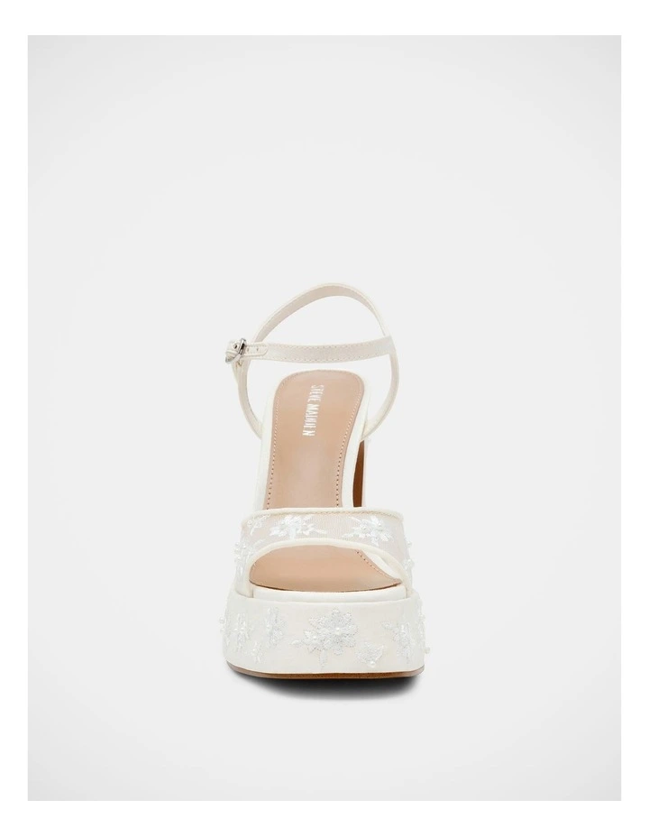 Liandra-Emb Dress Heels in White image 3