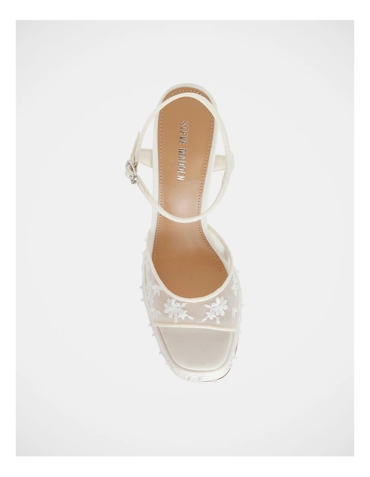 Liandra-Emb Dress Heels in White image 4