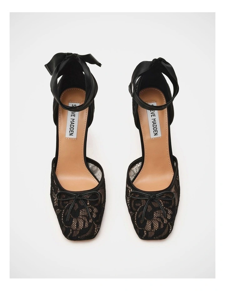 Larina Dress Heels in Black Lace image 3