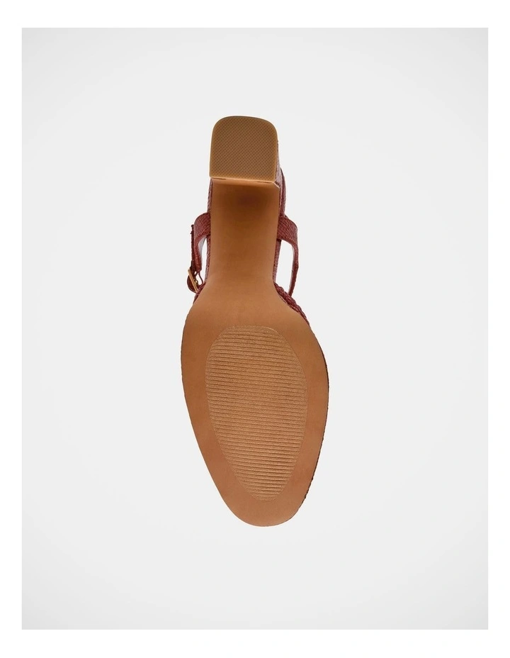 Lexie-Raff Dress Heels in Rust image 7