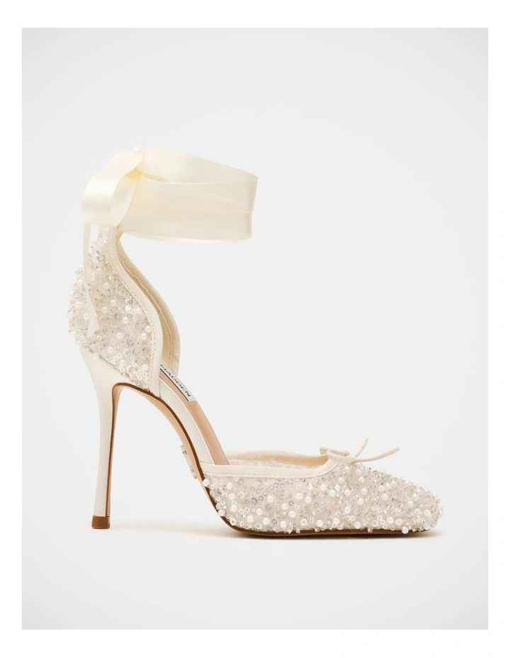 Larina-Seq Dress Heels in Ivory image 1