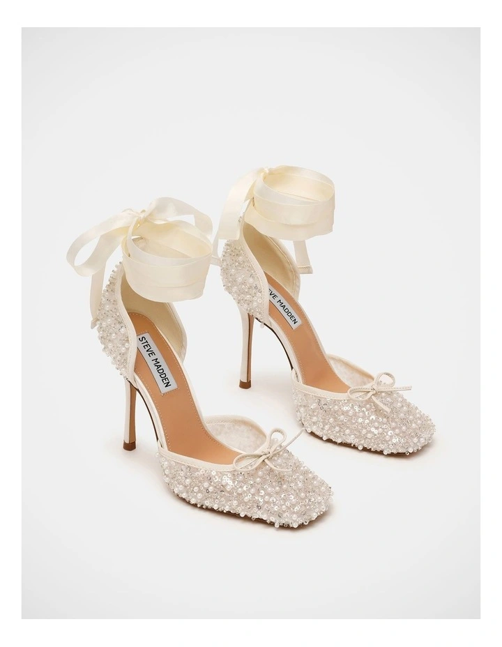 Larina-Seq Dress Heels in Ivory image 2