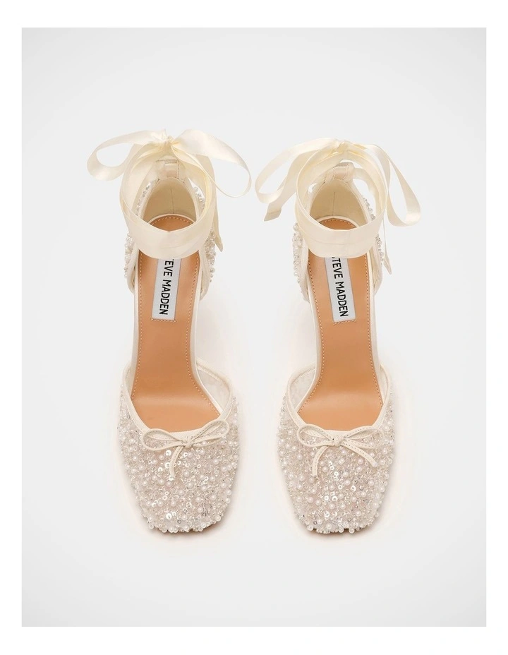 Larina-Seq Dress Heels in Ivory image 3