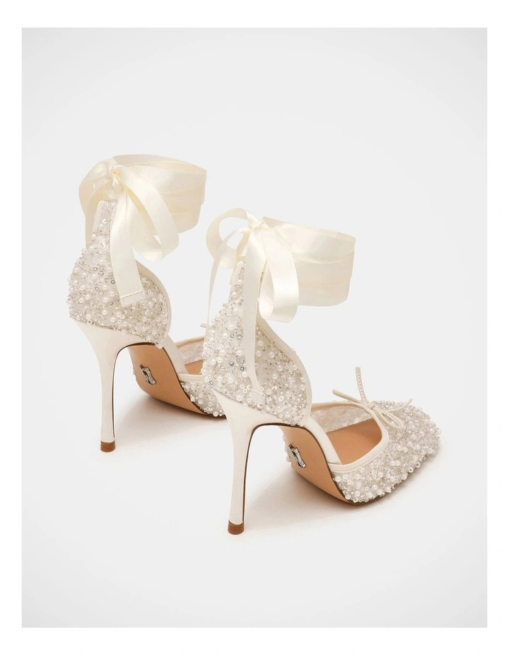 Larina-Seq Dress Heels in Ivory image 4