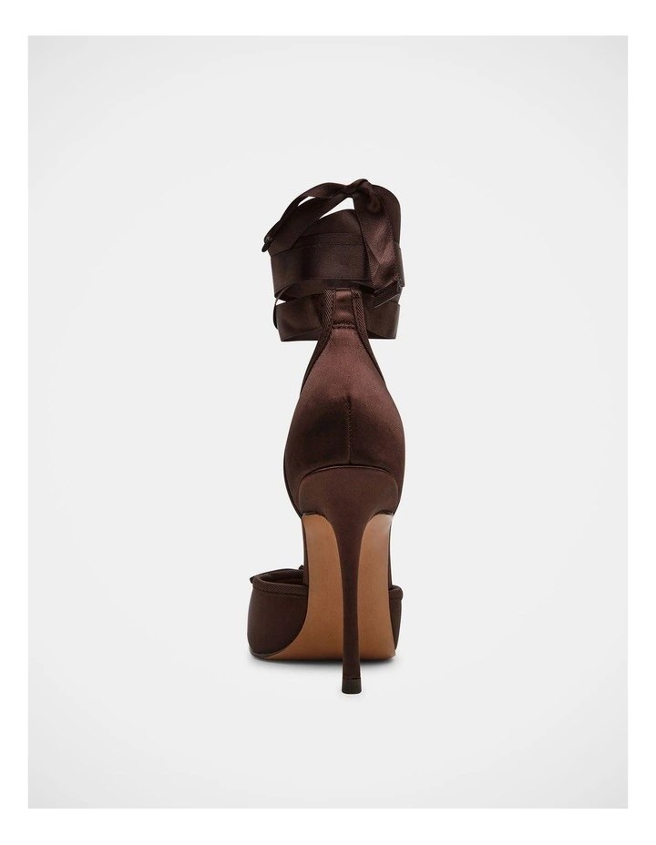 Larina Dress Heels in Dark Brown image 6