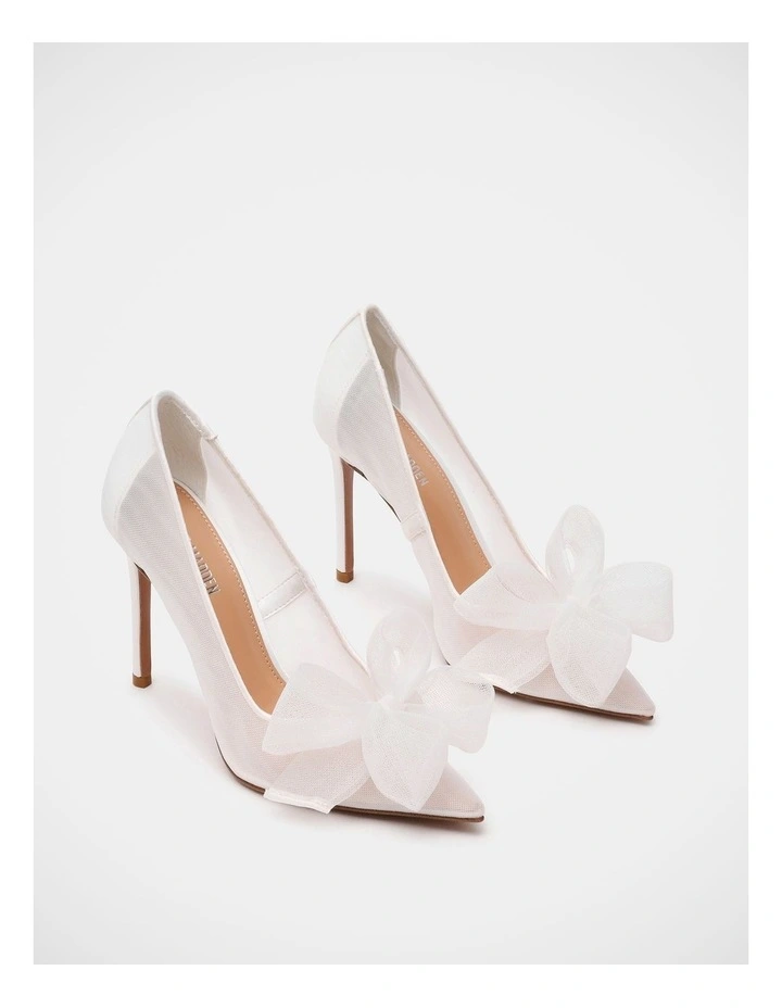 Taffy Dress Heels in White image 2
