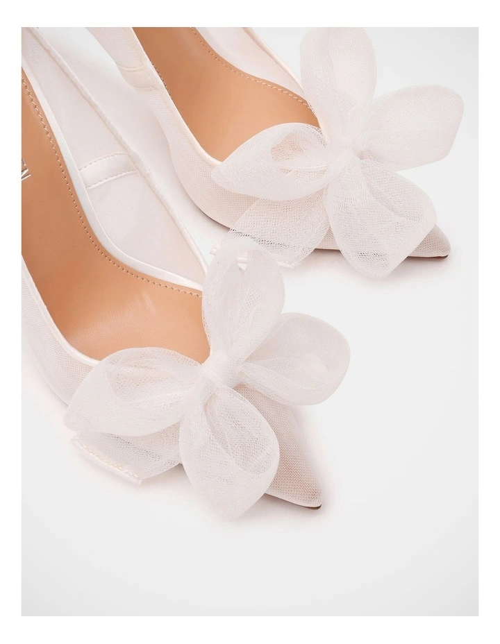 Taffy Dress Heels in White image 5