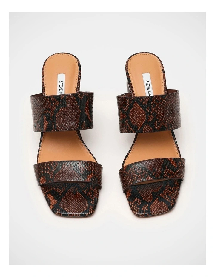 Nola Dress Heels in Brown Snake image 3