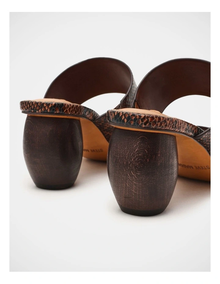 Nola Dress Heels in Brown Snake image 5
