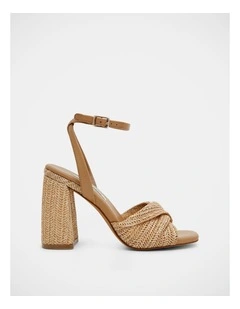 Mandy-Raff Dress Heels in Raffia