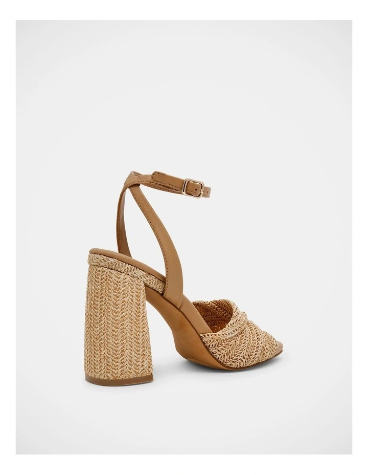 Mandy-Raff Dress Heels in Raffia image 5