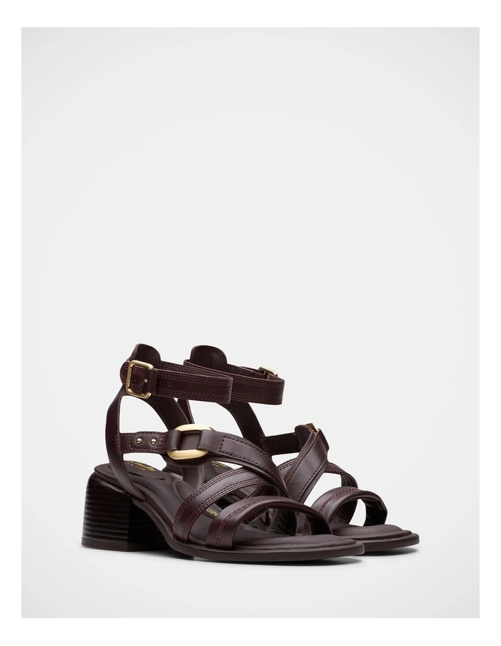 Morwyn Strap Sandals in Wine image 4