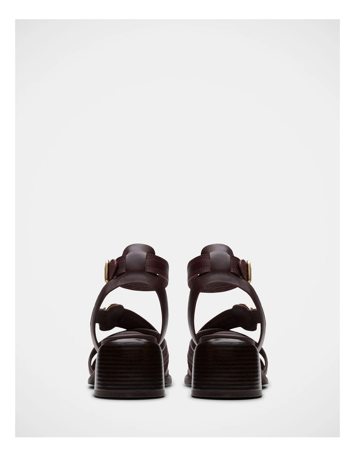 Morwyn Strap Sandals in Wine image 5