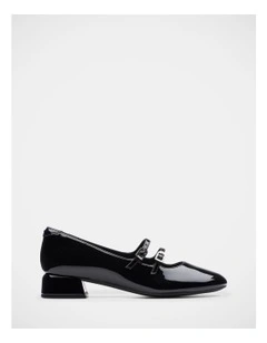 Daiss30 Shine Shoes in Black