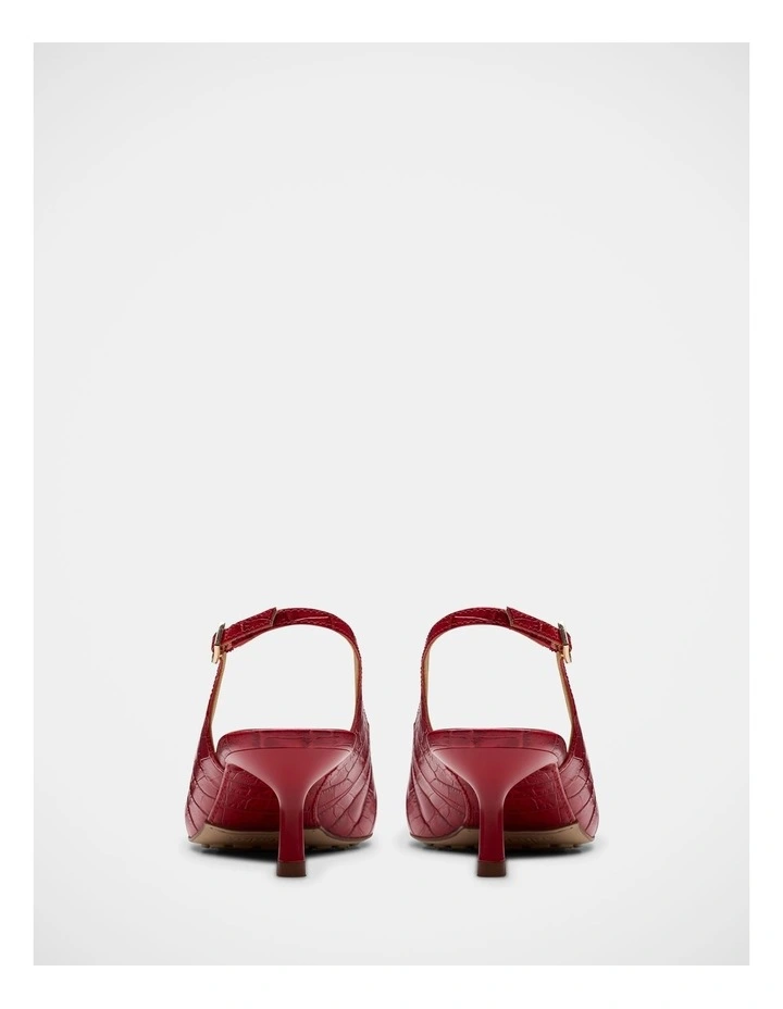 Adela Sling Shoes in Red image 5