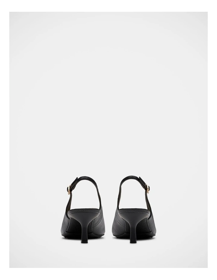 Adela Sling Shoes in Black Interest image 5