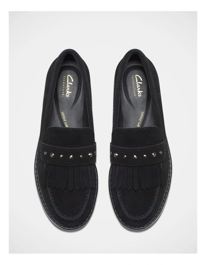 Hana Loafer Shoes in Black image 6