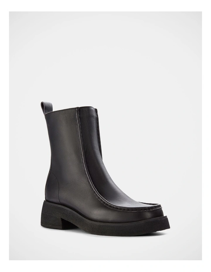 Effery Zip Boots in Black image 2
