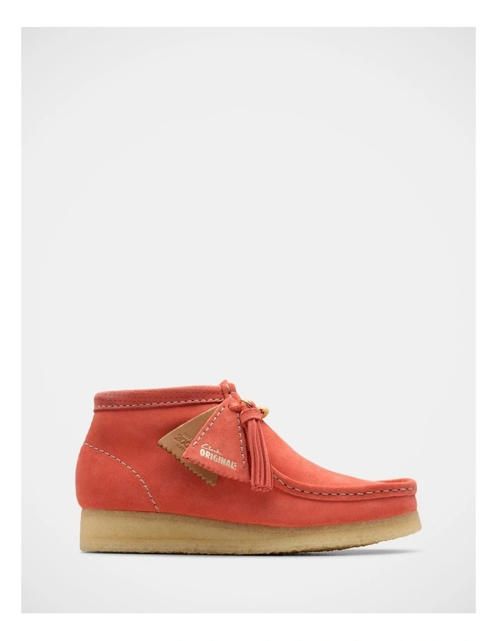 Wallabee Boot in Coral image 1