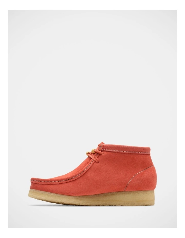 Wallabee Boot in Coral image 2